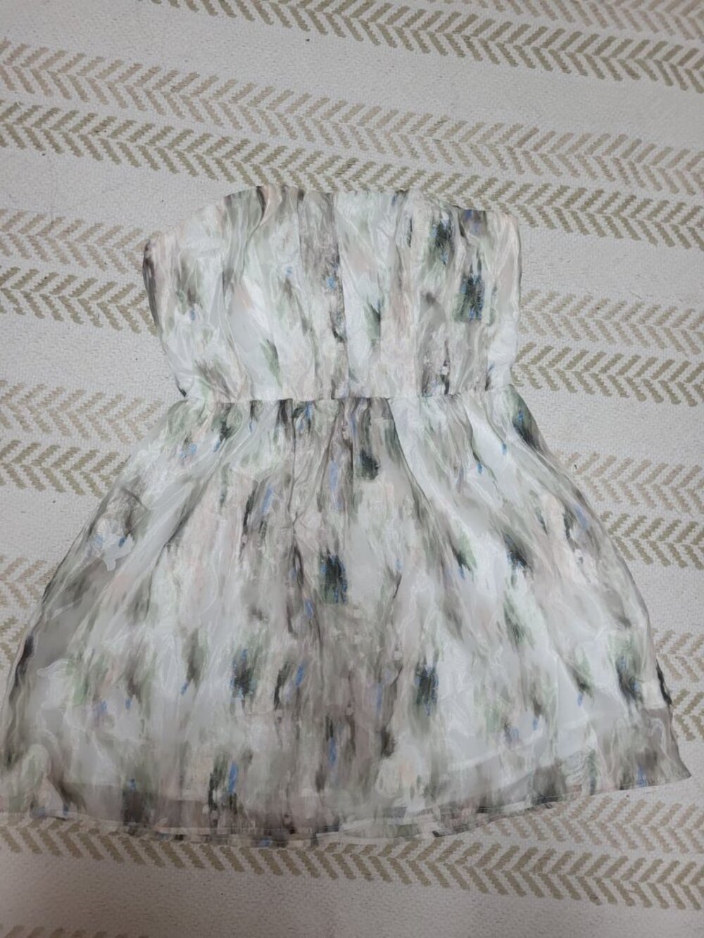 Lulus Watercolor Mini Dress, Size Medium